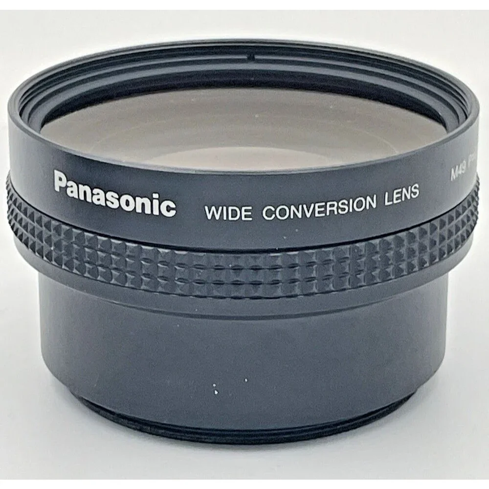 Panasonic Wide Conversion Lens M49 P=0.75mm with case-caps. (Near Mint) Japan